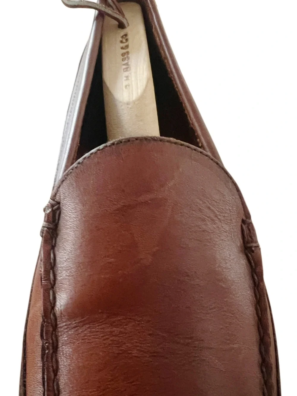 Allen Edmonds Mens Mocha Brown Leather “Boulder” Moccasin Loafer Size 9.5